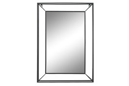 DKD Home Decor Espejo de Hierro y Cristal Negro 53x10x75 cm