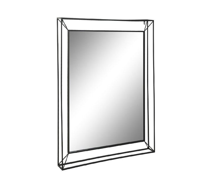 DKD Home Decor Espejo de Hierro y Cristal Negro 53x10x75 cm