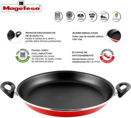 Magefesa Paellera Praga 30 Acero Esmaltado