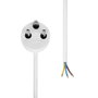Type k edb - open end, power cable, 5m, white