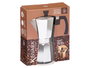 Kinvara Cafetera Italiana de Aluminio, 12 Tazas, Tapa Transparente, Apta para Gas/Eléctrica/Vitro, 20 x 23.5 x 12 cm (Set de 6)