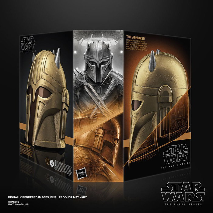 Hasbro Star Wars The Black Series Casco electrónico The Armorer