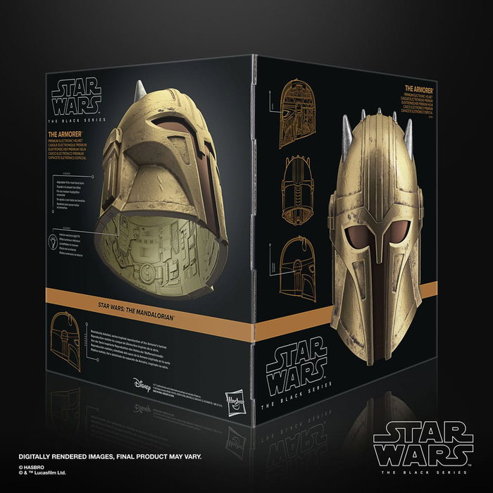 Hasbro Star Wars The Black Series Casco electrónico The Armorer