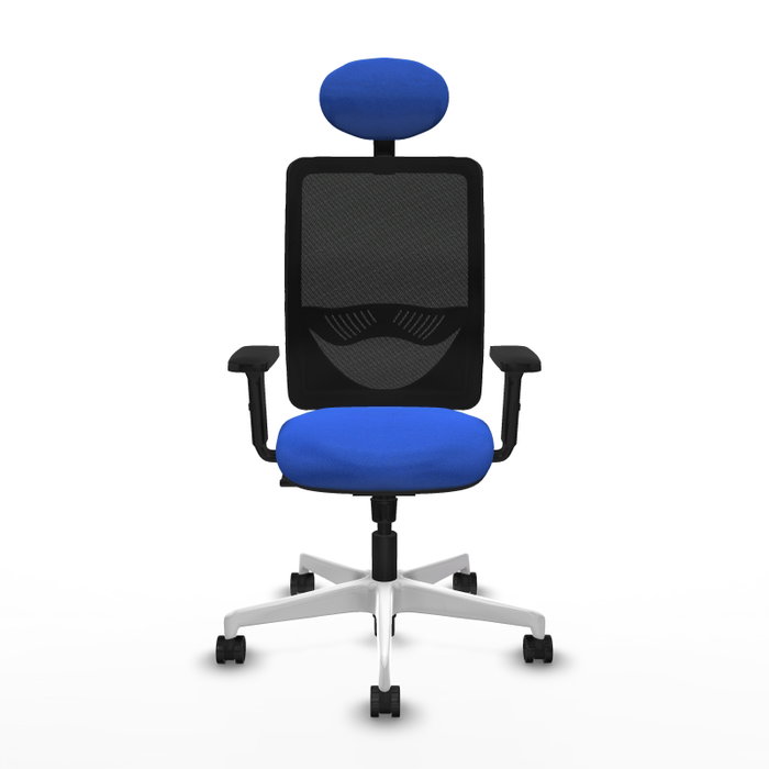 PIQUERAS Y CRESPO Silla de oficina Zulema con Mecanismo Sincro Azul y Negro