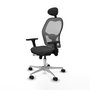 PIQUERAS Y CRESPO Silla de oficina Jorquera Gris con mecanismo Sincro/Traslack