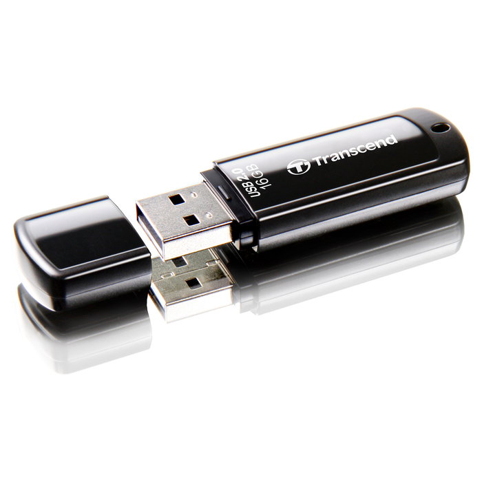 Transcend JetFlash 350 16GB USB 2.0 Stick Negro