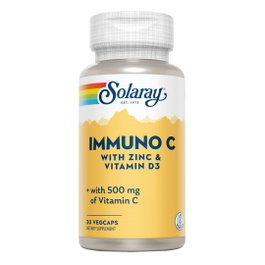 SOLARAY Immuno C +D3+Zn 30 Cápsulas Vegetales