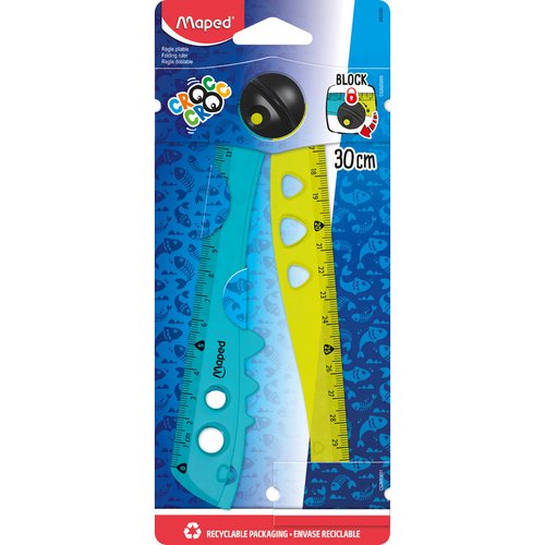 Maped Regla Plegable de Plástico (15 cm y 30 cm)