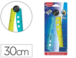Maped Regla Plástico Plegable Croc Croc Blister 1 Unidad 15 cm + 1 Unidad 30 cm