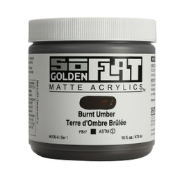 Golden SoFlat Acrílico Mate Tierra Sombra Tostada 473 ml