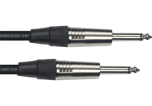 YELLOWCAB Cable de Altavoz 1 Metro 2 Jacks Rectos YELLOWCAB Cable de Altavoz 1 Metro 2 Jacks Rectos