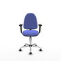 PIQUERAS Y CRESPO Silla de oficina Aýna Azul claro con Brazos 2D