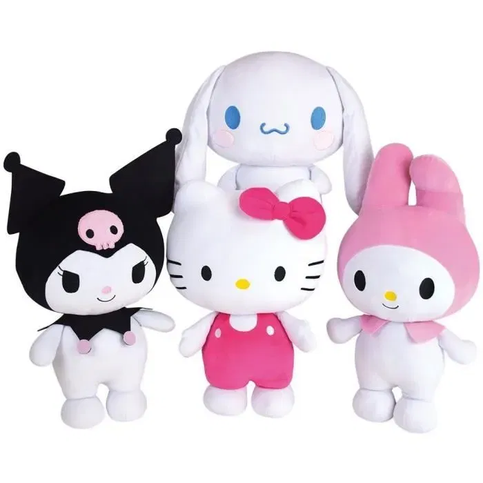 Jemini Cojín de Peluche Squishy Kuromi HELLO KITTY Suave y Esponjoso +/- 40 cm