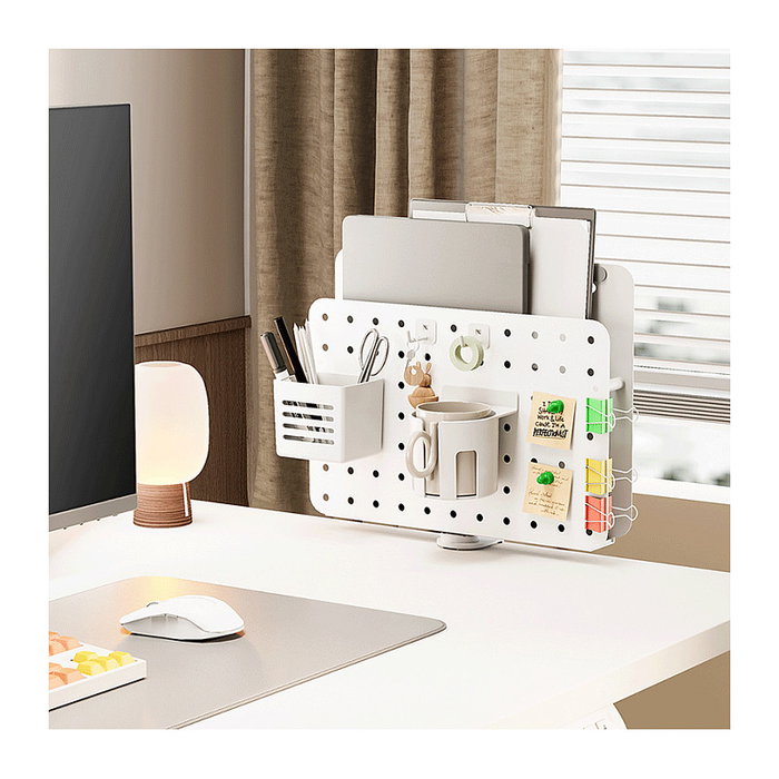 LogiLink Pegboard Clamp-on 362x445mm blanco rotatorio