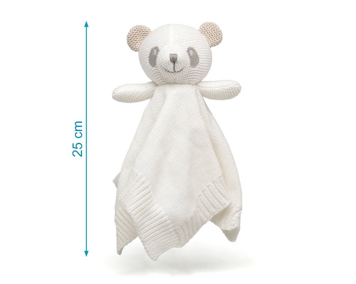 KioKids Doudou Panda de Algodón - Peluche Colección Cotton Friends para Bebés +2 Meses