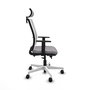 PIQUERAS Y CRESPO Silla de oficina Haches con mecanismo Sincro/Traslack Gris y Blanco