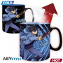 ABYstyle Taza Termosensible Solo Leveling Jinwoo e Igris - Cambia Diseño con Calor - Cerámica de 460 ml - Licencia Oficial