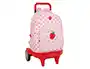 Safta Mochila Escolar Grande con Ruedas Compact Evolution Extraible Glowlab Frutitas 450x330x220 mm