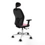 PIQUERAS Y CRESPO Silla de oficina Jorquera Rosa con mecanismo Sincro/Traslack