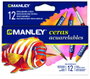 Manley Lápices de cera acuarelables, 12 unidades, colores surtidos