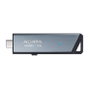 ADATA UE800 1TB Unidad Flash USB, Aluminio Cepillado, USB-C 3.2 Gen 2, Lectura y Escritura hasta 1000 MB/s, Plata