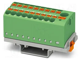 PHOENIX CONTACT PTFIX 6/18X2,5-NS35 GN Conector de carril Verde