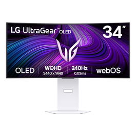 LG Monitor 34GX90SA-W Blanco 34 Pulgadas Curvo UltraWide WQHD Nano IPS 144Hz 1ms G-Sync Compatible HDR400