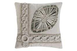 DKD Home Decor Cojín de Algodón 45x45 cm Bordado a Mano (Pack de 2)</html>