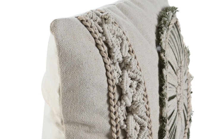 DKD Home Decor Cojín de Algodón 45x45 cm Bordado a Mano (Pack de 2)</html>
