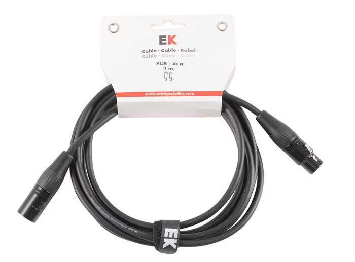 Cable Ek Audio Neutrik para Micrófono Xlr/Xlr 3M Cable Ek Audio Neutrik para Micrófono Xlr/Xlr 3M