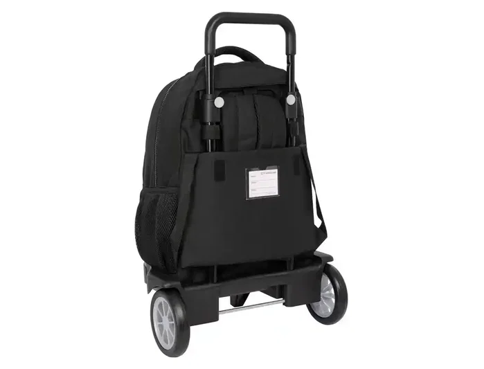 Safta Mochila Grande con Ruedas Compact Evol. Ext. F.C. Barcelona Negra 220x330x450 mm