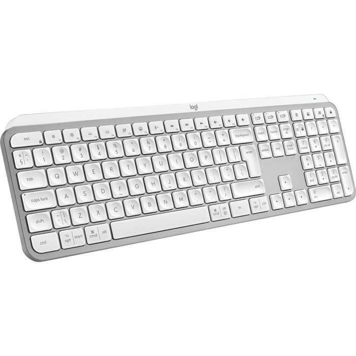 Logitech MX Keys S - Teclado inalámbrico Bluetooth y Logi Bolt con retroiluminación inteligente, carga USB-C y Logitech Flow para Windows, macOS, iPad, iOS y Android, Grafito
