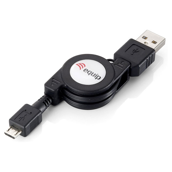 Equip Cable USB 2.0 de 1m Negro (Micro USB B) Equip Cable USB 2.0 de 1m Negro (Micro USB B)