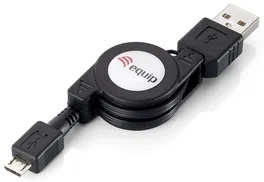 Equip Cable USB 2.0 de 1m Negro (Micro USB B)