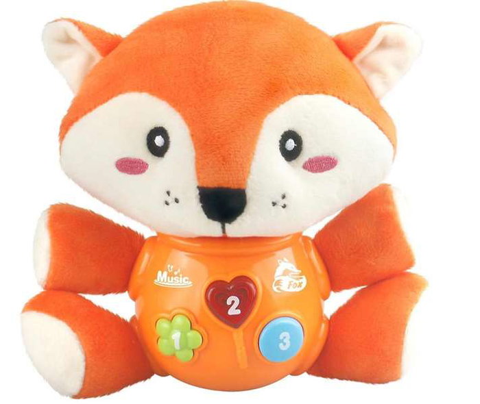 Creaciones Llopis Zorro Musical con Luz y Sonido, Melodías, 24 cm Creaciones Llopis Zorro Musical con Luz y Sonido, Melodías, 24 cm