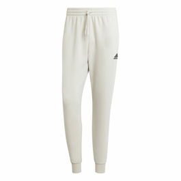 Pantalón Largo Deportivo Adidas Essentials Fleece Regular Tapered Blanco