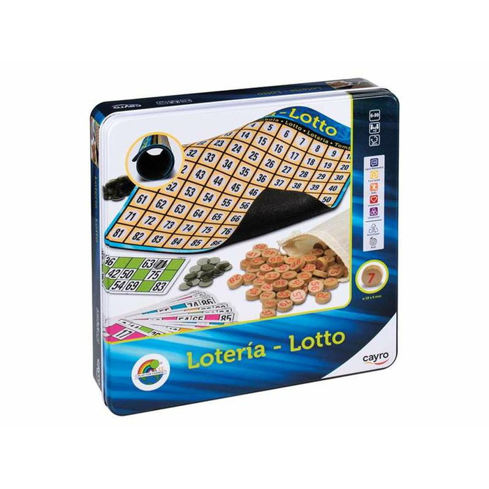 Cayro Lotería Metal Box (100% Madera FSC)