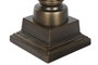 DKD Home Decor Lámpara de Acero Patinado Bronce y Negro 60x60x103 cm