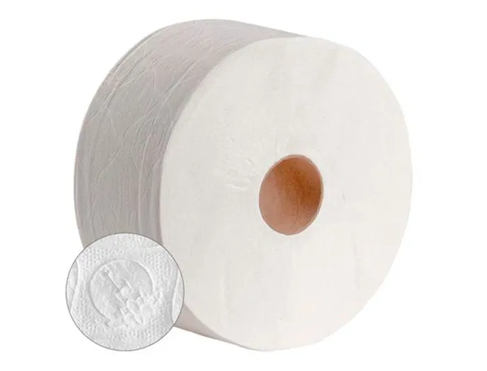 Dahi Papel Higiénico Jumbo 2 Capas Celulosa Blanca 140 m Ecolabel, Mandril 45 mm, Paquete de 18 Rollos