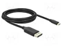 DeLOCK Cable USB Type-C a DisplayPort 8K 60 Hz HDR 2 m Negro