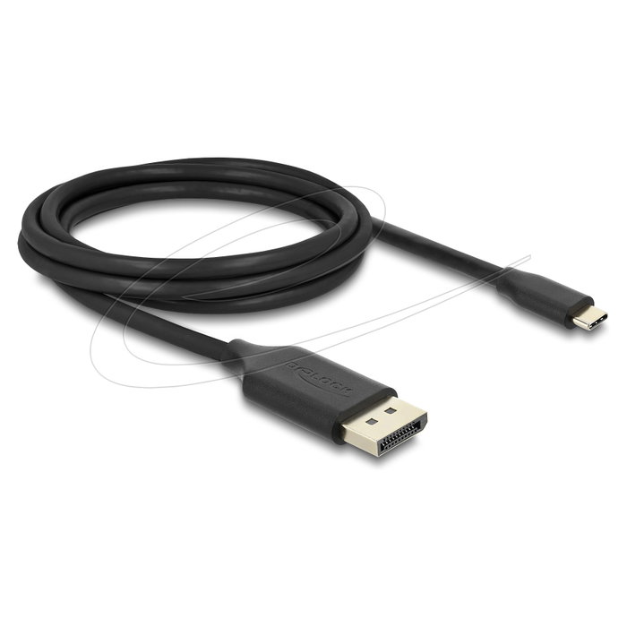 DeLOCK Cable USB Type-C a DisplayPort 8K 60 Hz HDR 2 m Negro DeLOCK Cable USB Type-C a DisplayPort 8K 60 Hz HDR 2 m Negro