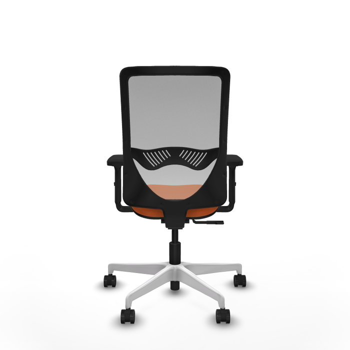 PIQUERAS Y CRESPO Silla de oficina Zulema con mecanismo Sincro, Tela Naranja y Malla Gris PIQUERAS Y CRESPO Silla de oficina Zulema con mecanismo Sincro, Tela Naranja y Malla Gris