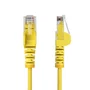 StarTech.com Cable de Red RJ45 Cat6 Slim U/UTP 0.5m - Amarillo - Conectores Sin Enganche - Compatible PoE++ hasta 100W - N6PAT50CMYLS