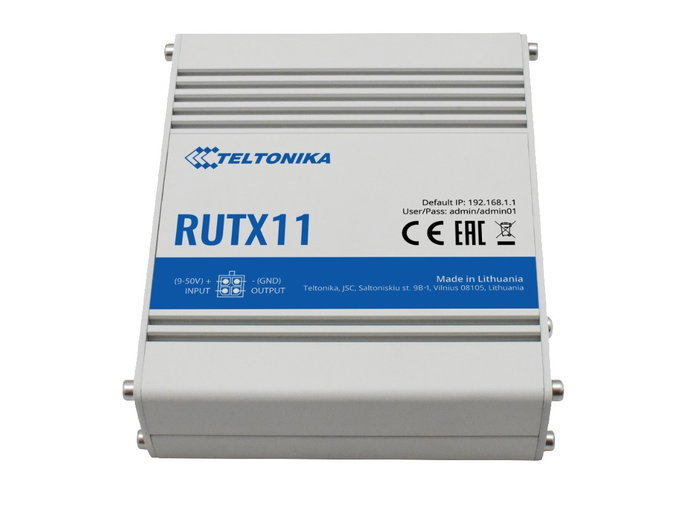 Teltonika RUTX11 Router Industrial LTE Cat6 Dual Band Wi-Fi