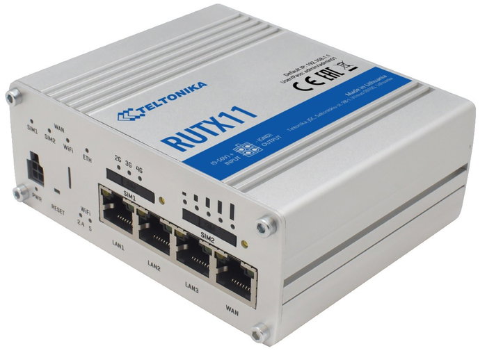Teltonika RUTX11 Router Industrial LTE Cat6 Dual Band Wi-Fi