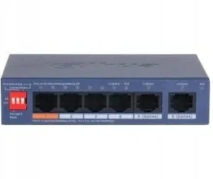 Dahua (DH-CS4006-4GT-60-V2) Switch de 6 Puertos Cloud Managed Gigabit, 4 Puertos PoE 60W Hi-PoE L2