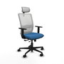 PIQUERAS Y CRESPO Silla de oficina Haches Azul claro/Blanco