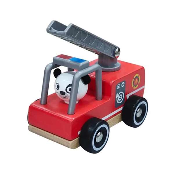 Vehiculos de madera wild riders con animales conductores 12x5,8x7,6cm - modelos surtidos