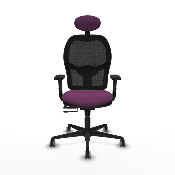 PIQUERAS Y CRESPO Silla de oficina Jorquera con mecanismo Sincro/Traslack, Morado y Negro PIQUERAS Y CRESPO Silla de oficina Jorquera con mecanismo Sincro/Traslack, Morado y Negro