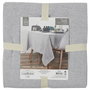 Home Deco Factory Mantel rectangular gris claro 140x250 cm para 6 personas - Algodón, poliéster y viscosa